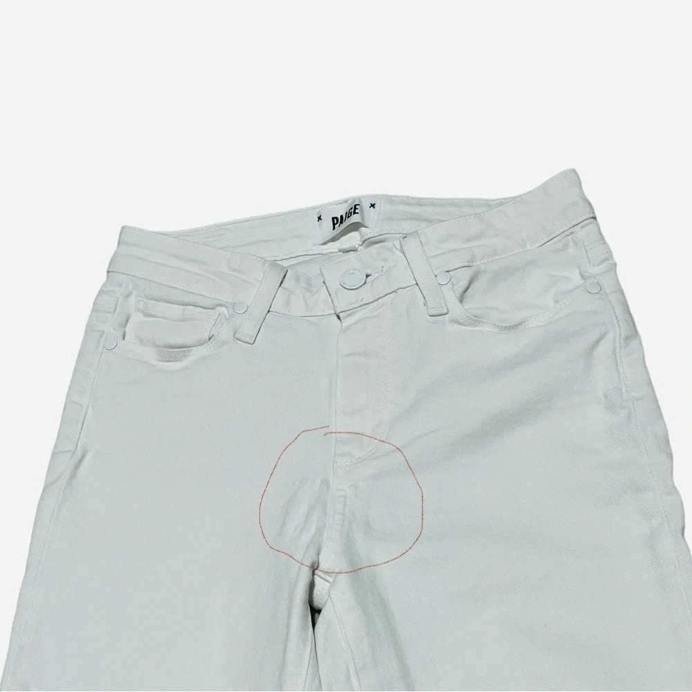 PAIGE Hoxton Ankle Skinny White Crisp Size 26